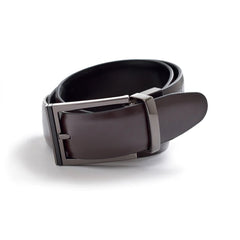 Cinturón Hickok Reversible Piel Genuina Cacao Negro 34MM-38-40