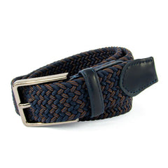 Cinturón Hickok Trenzado Stretch Navywood Hombre 37mm-34-36