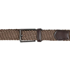 Cinturón Hickok Trenzado Stretch Mocca Hombre 37mm-38-40