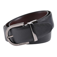 Cinturón reversible de piel genuina para hombre 34 mm Hickok-34-36