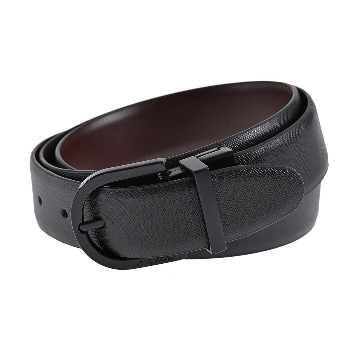 Cinturón Hickok Reversible Piel Genuina Nero Café 34MM-42-44