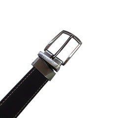 Cinturón Ferrioni Reversible Hombre Piel Negro Café 34mm-42-44