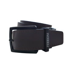 Cinturón Ferrioni Reversible Hombre Piel Negro Café 40mm-42-44