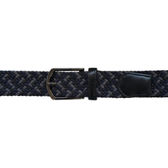 Cinturón Ferrioni Textil Elástico Trenzado Azul Gris Hombre-38-40
