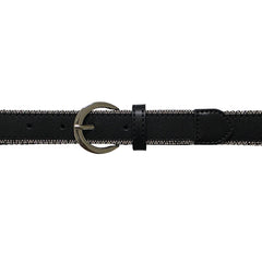 Cinturón Ferrioni Dama Piel Genuina Armenta Negro 25mm-34-36