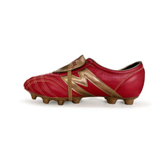Tenis de fútbol Manríquez cómodos con suela TPU guinda oro