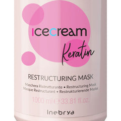 Mascarilla Inebrya Keratin 1000ml tratamiento reparador