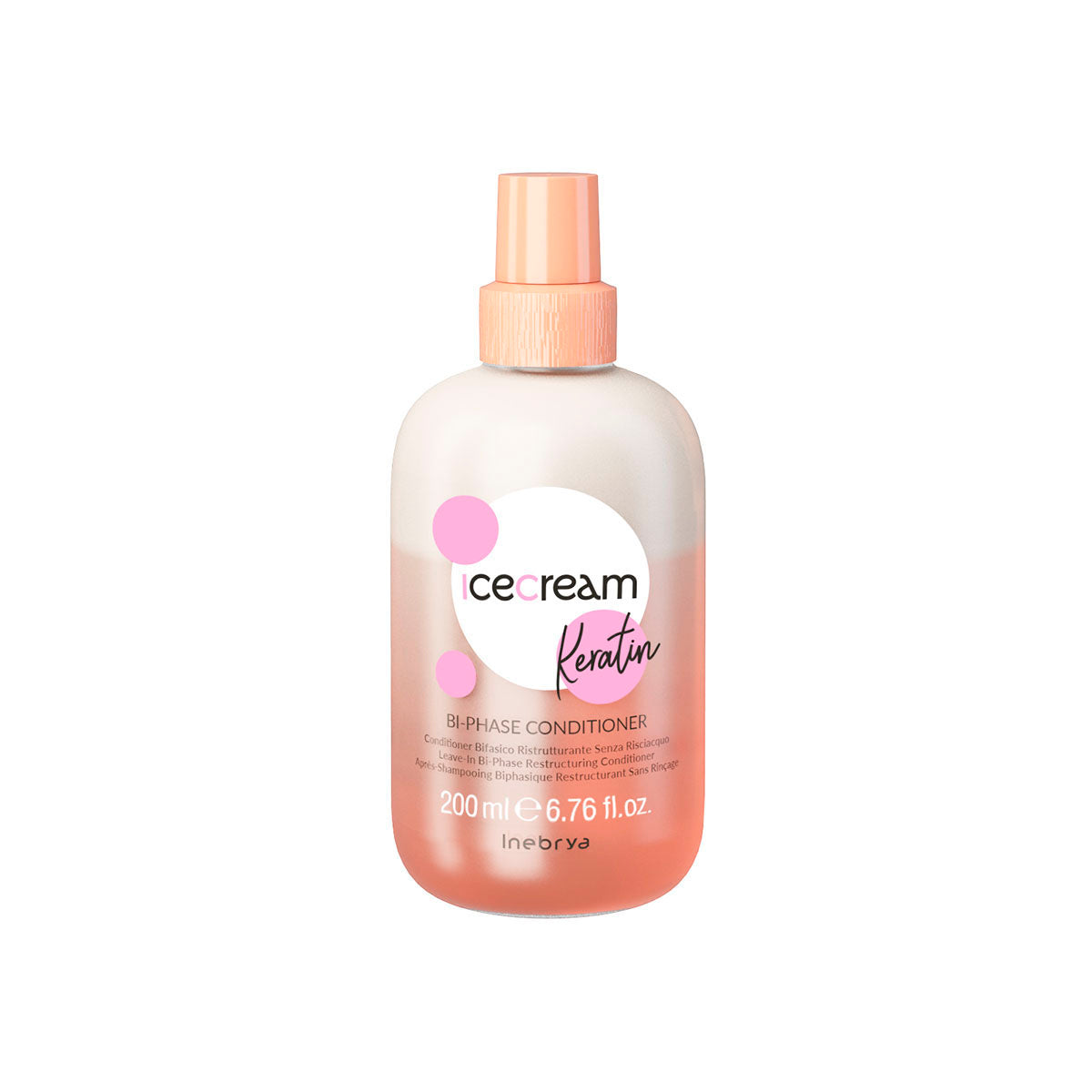 Acondicionador Inebrya Keratin Bi-Phase 200ml sin enjuague