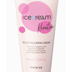 Inebrya Keratin Velvet Cream 100ml antifrizz y reparación capilar
