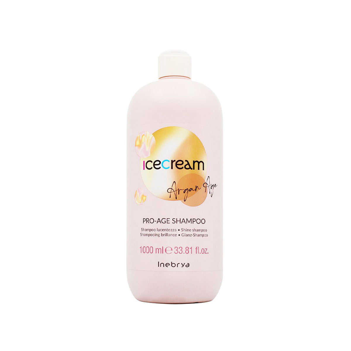 Shampoo Inebrya Argan Age 1000ml hidratación y brillo