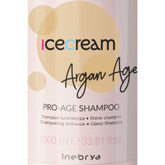 Shampoo Inebrya Argan Age 1000ml hidratación y brillo