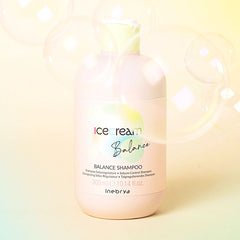 Shampoo antigrasa Inebrya Ice Cream Balance limpieza profunda