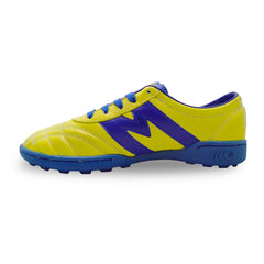 Tenis fútbol rápido infantil Manriquez turf amarillo azul-22.5