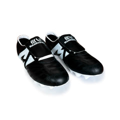 Tenis de fútbol Manríquez cómodos con suela TPU negro blanco