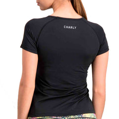 Playera Deportiva Charly Mujer Fitness 5018216 - Negro L