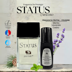 Paquete Perfume Zermat Status 100ml Caballero + Desodorante
