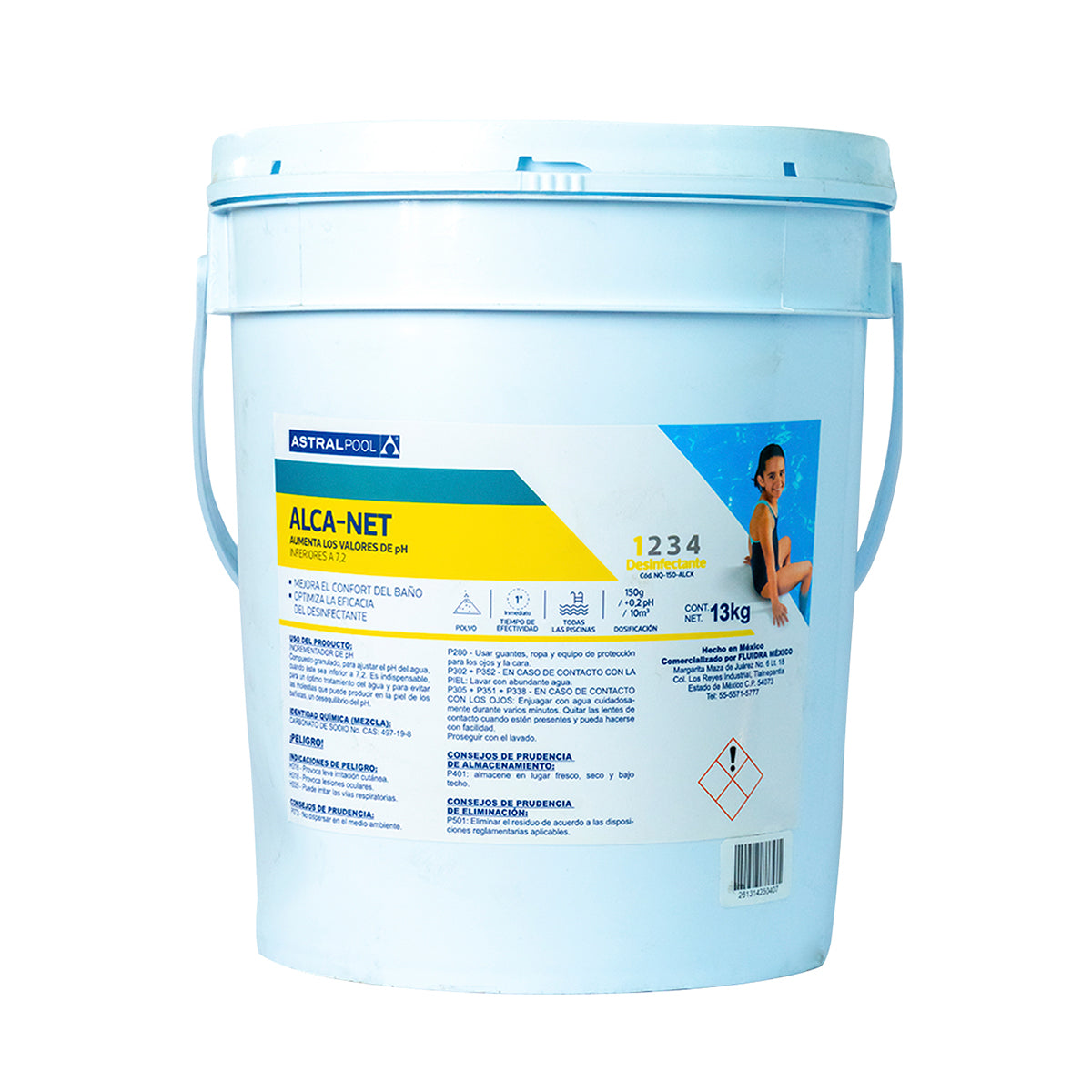 Alcalinizante ASTRAL POOL Alca-Net 13 kg estabilizador pH agua-13 KG