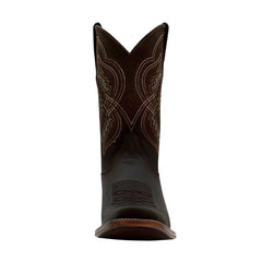 Bota vaquera piel de res cafe suela cuero Calzado del Bajío-26.5