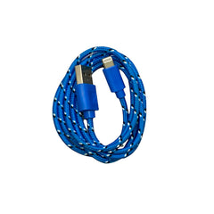 CABLE AGUJETA IPH6 REDONDO AZUL