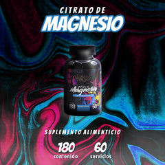 Citrato De Magnesio Madness 300g En Polvo Sabor Fresa Fit