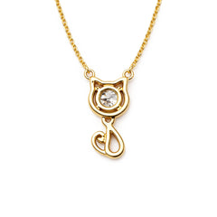 Collar Gato MOON & SELF Bastet Essence Baño Oro Mujer