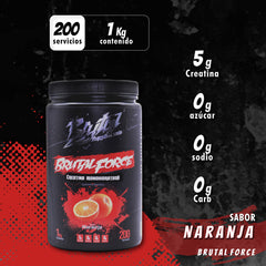 Creatina Monohidratada BrutalForce 1KG Suplemento Deportivo
