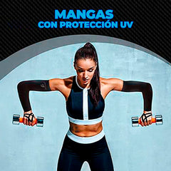 Mangas Uv Protección Para Brazo Seda Hielo Resistente Elast - Negro