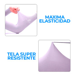 Mangas Uv Protección Para Brazo Seda Hielo Resistente Elast - Negro