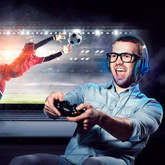 Audífonos Gamer Dmx24 Diadema Usb Led Compatible Pc Ps4 Xbox