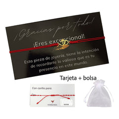 Pulsera Roja Vangania Om Oro Regalo Joyería Unisex