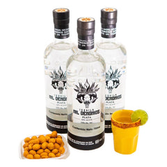 Paquete 6 Botellas De Tequila Cristalino 750ml Mil Demonios