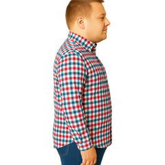 Camisa Cuadros Rosa Big Kong Tallas Grandes Hombre