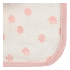 Paño Baño Gatito Gerber Bebé 12×12 Cm Rosa Algodón
