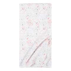 Mantas Gerber Algodón Blanco Rosa Set 5 Piezas Suaves Bebé