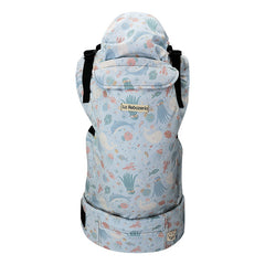 Portabebé Ergonómico Canguro La Rebozería Nukú Dryfit Bebé Color Paraiso Marino
