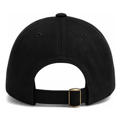 Gorra Cerrada Para Hombre Knite Lobo Gamuza Negra Estilo New