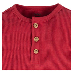 Pañalero Gerber Pack 2 Piezas Rojo Gris Manga Larga Bebé