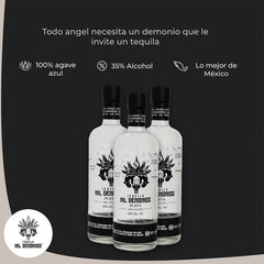 Tequila Cristalino 100% Agave 750ml Mil Demonios Plata Origi