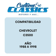 5 Casetas Zeppelin Compatible Chevrolet C3500 1988 1998