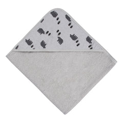 Set 2 Toallas Bebé Gerber Capucha Gris 66×76 Cm Algodón