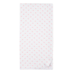 Mantas Gerber Algodón Blanco Rosa Set 5 Piezas Suaves Bebé
