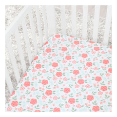 Set De Cuna Gerber Rosa 5 Piezas Juego De Cama Para Bebé