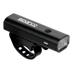 Luz Delantera Recargable 400 Lúmenes Para Bicicleta Sparco Color Negro