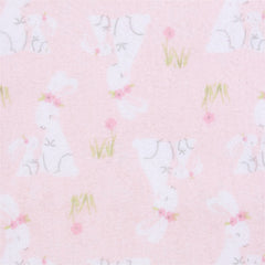 Mantas Gerber Algodón Blanco Rosa Set5 Pza Suaves Bebé 26hk