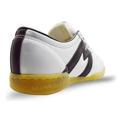 Tenis Fútbol Rápido Manriquez Tachones Turf Blanco Negro