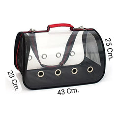 Transportadora Bolsa Mascota Arco Viaje Pequeño Rojo