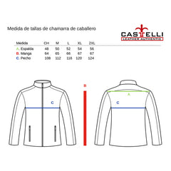 Chamarra Piel Borrego Grasso Castelli Caballero Western