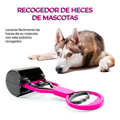 Recogedor Heces Mascotas Portátil Limpieza Automática 27cm