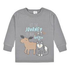 Set 2 Pijamas Gerber Azul Gris Niño Algodón Conjunto Dormir