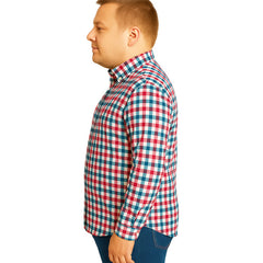 Camisa Cuadros Rosa Big Kong Tallas Grandes Hombre